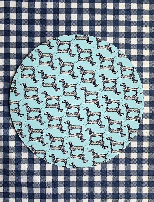 podkładki do kuchni Podkładka pod talerz - Jamniczki pattern - Ilustracja