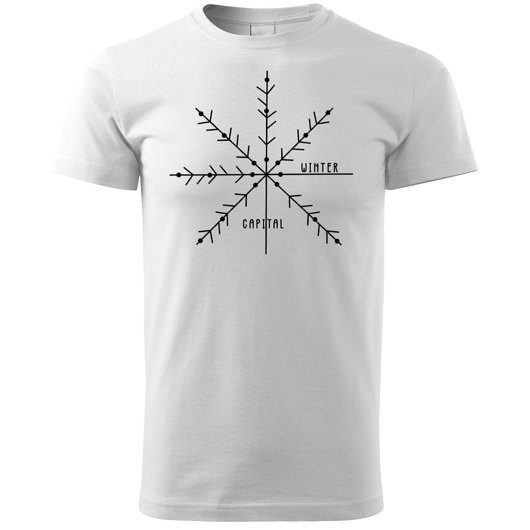 t-shirty męskie Tatra Art - Zakopane zimowa stolica Polski