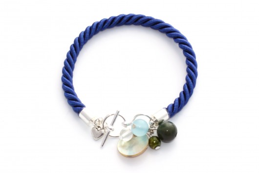 niebieski: marmur, opal, masa perłowa DOTS handmade