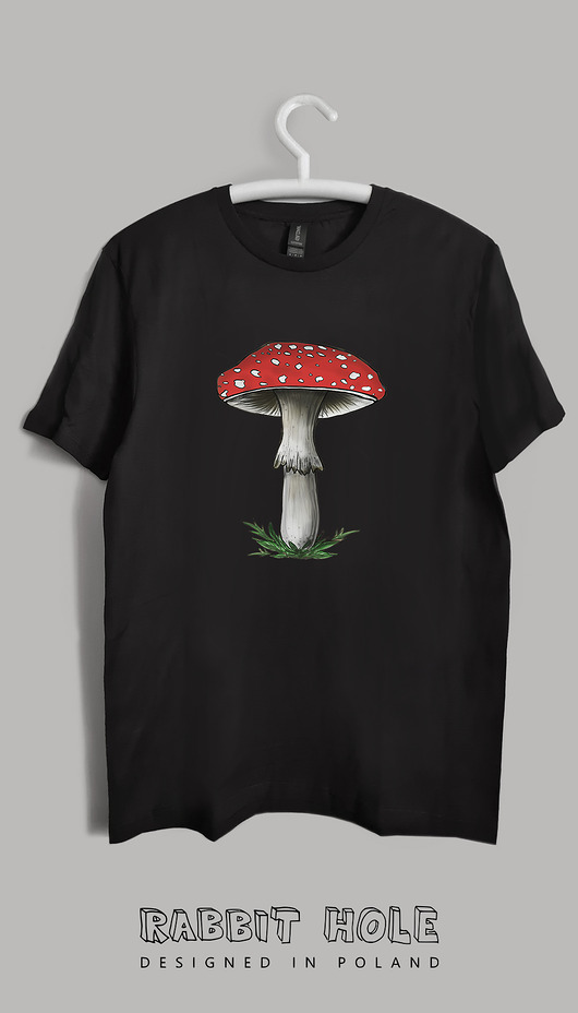 t-shirty męskie Tshirt 100% bawełna - Muchomor