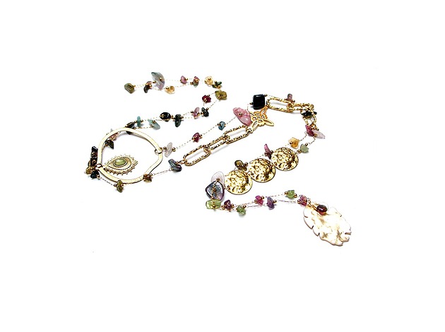 korale Sautoir /Turmaliny/ 08.01.26 - długi  naszyjnik