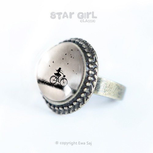 Star Girl Classic Rower ,  mini ring Ewa Saj Fotografie