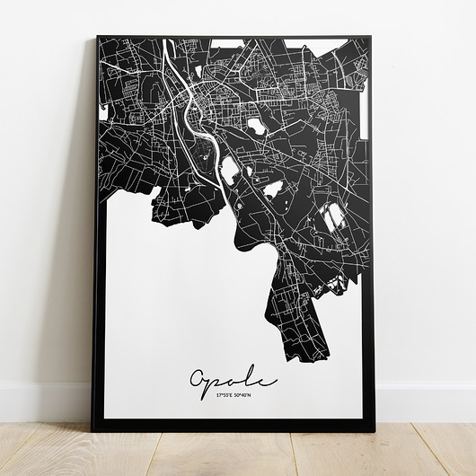 Plakat Opole mapa Peszkowski Graphic