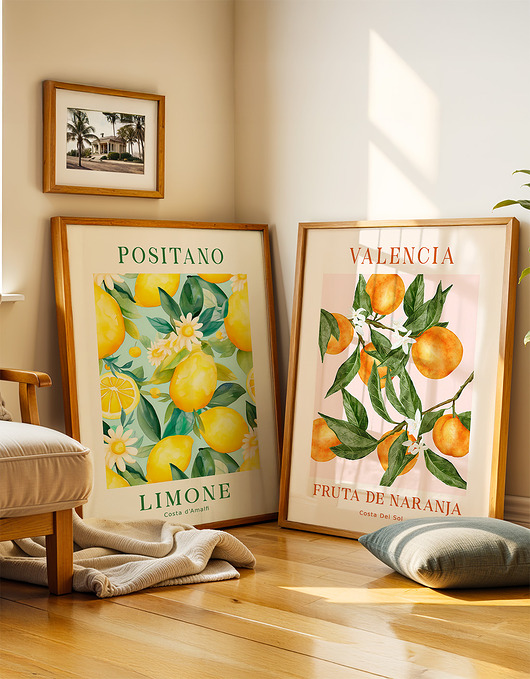 plakaty Zestaw plakatów - Positano & Valencia  (set214)