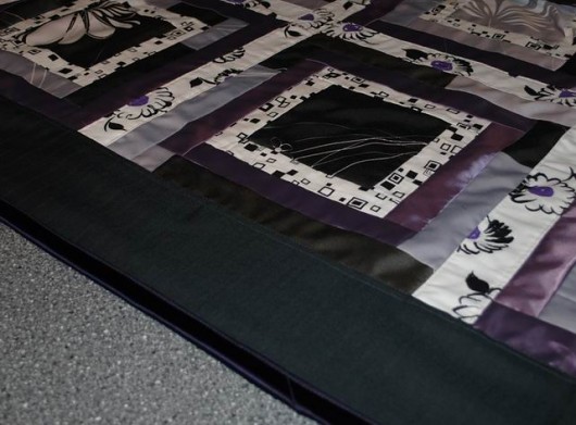 Narzuta patchwork ;Paski foletu MonikaKS