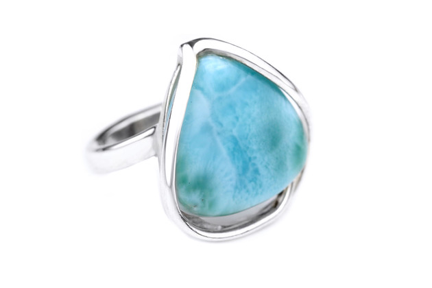 InspiRing Larimar srebro Brazi Druse Jewelry