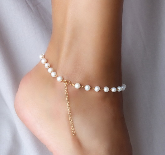 Bransoletka na nogę z pereł Coccola JEWELLERY