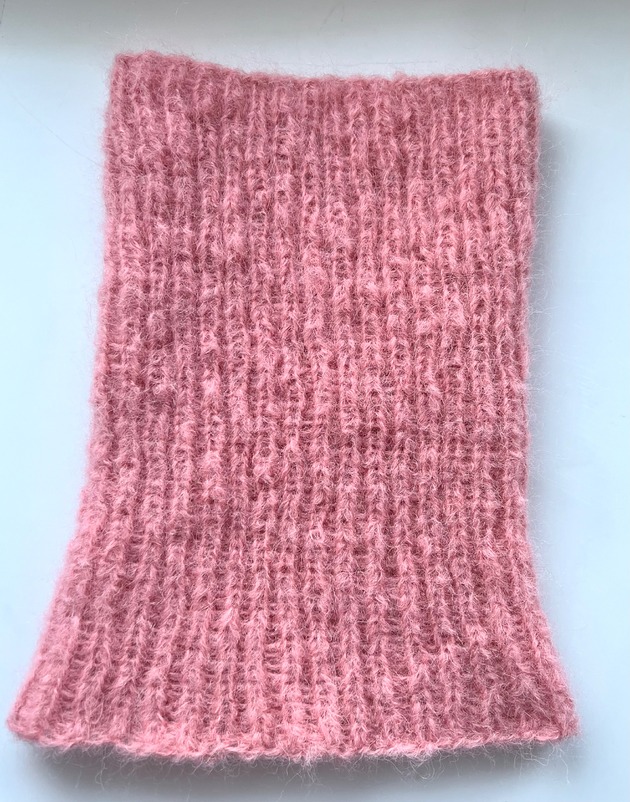 szale damskie Zamówienie indywidualne komin z alpaki i merynosa brzoskwiniowy