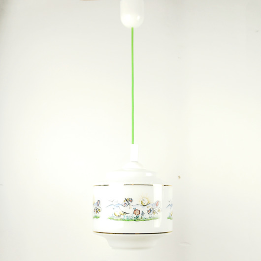 lampy wiszące Lampa wisząca do pokoju dziecięcego, Czechosłowacja lata 60.