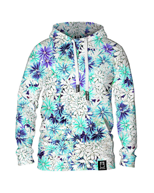bluzy męskie Męska Bluza z kapturem DR.CROW Bright Floral