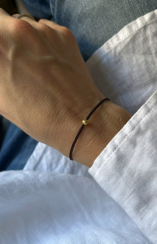 bransoletki na sznurku Minimalistyczna bransoletka - Self
