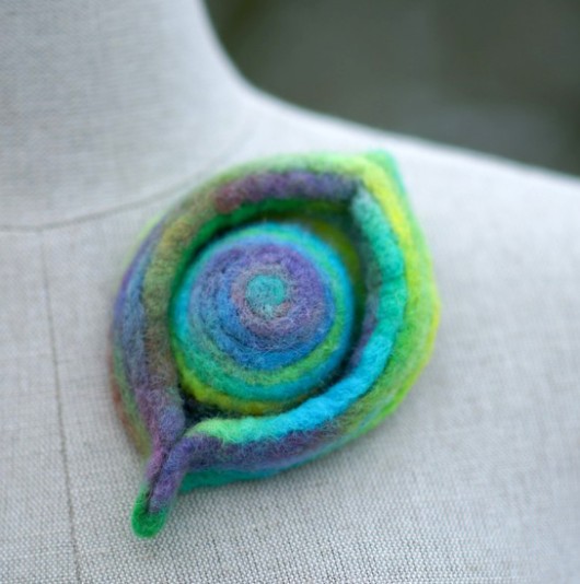 Brosza  &quot; Peacock&quot; HERBE DESIGN