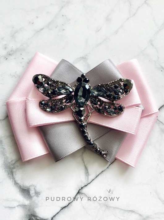 broszki Brosza z ogromną Ważką z kryształkami NEW