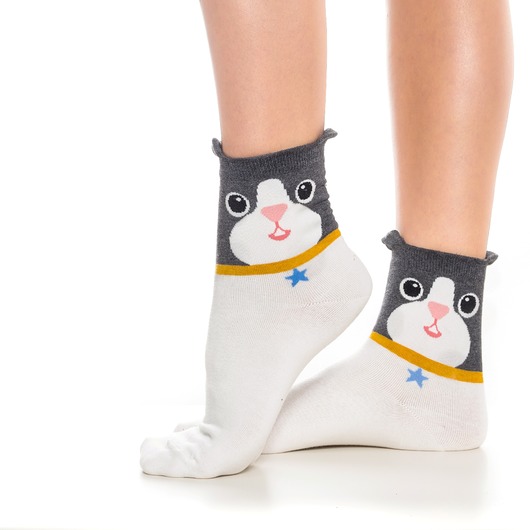 Skarpetki z szarym pieskiem CandySox
