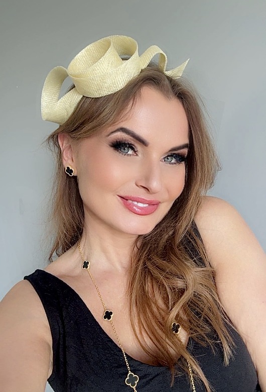 fascynatory Fascynator Melody ŻÓŁTY PASTELOWY  /oraz inne kolory