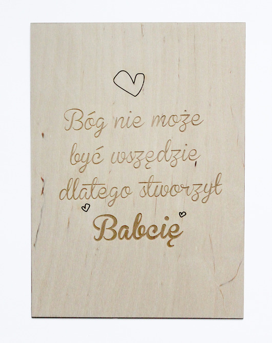 Grafika drewniana A4 Wodle