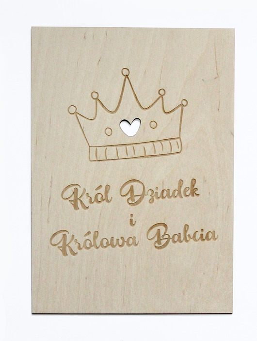 Grafika drewniana A4 Wodle