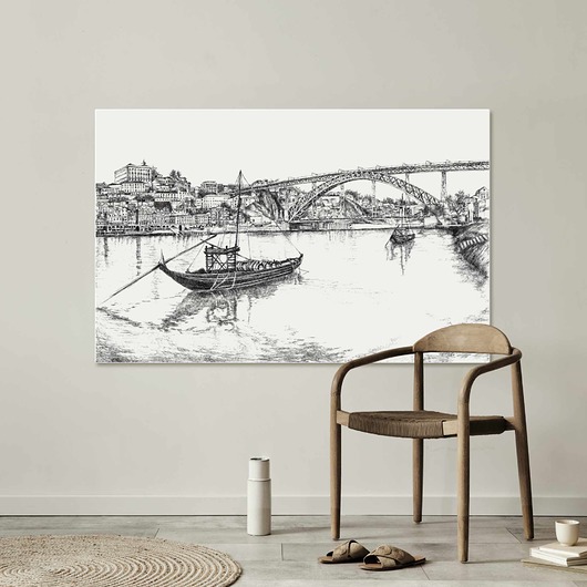 grafiki i ilustracje Panorama miasta PORTO