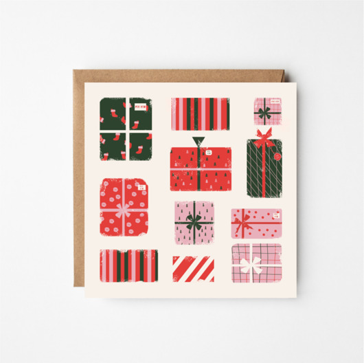 kartki okolicznościowe - wydruki Autorska kartka świąteczna "Gift&gift"