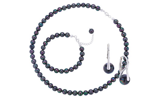 3-częściowy komplet pereł opalizujących Coccola JEWELLERY