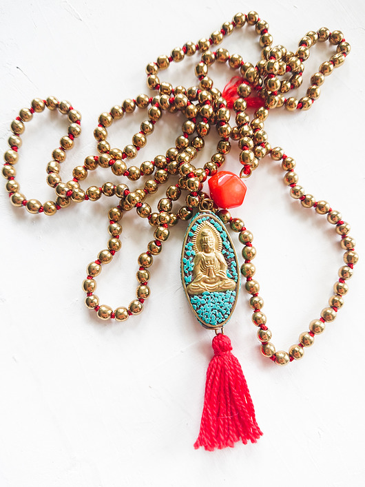 Buddha Beads /// długi naszyjnik z Buddą NOMAD ACCESSORIES