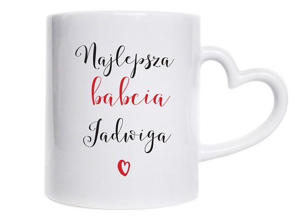 kubki Kubek z imieniem dla Babci, na Dzień Babci, personalizowany
