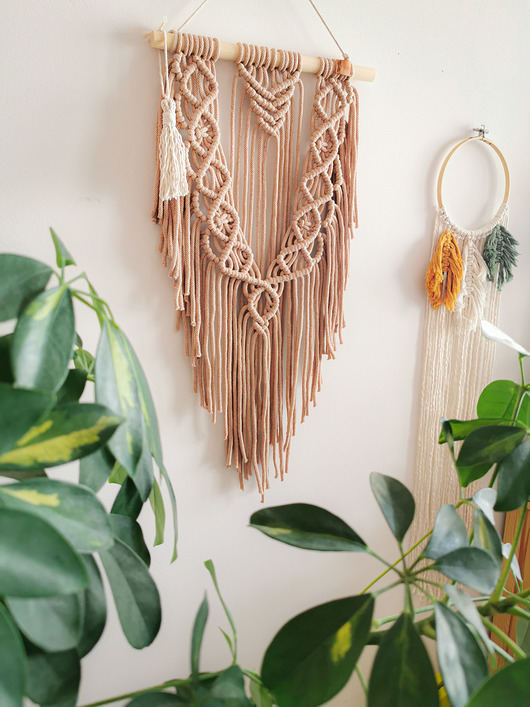 Makrama ze sznurka wisząca 5mm boho + GRATIS Hygge Macrame