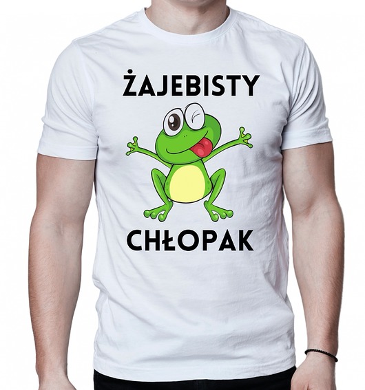 t-shirty męskie Koszulka śmieszny napis dzien chłopaka prezent dla niego