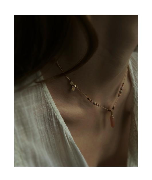 naszyjniki - inne Naszyjnik Szczęście - z Opalem i Kamieniem słonecznym