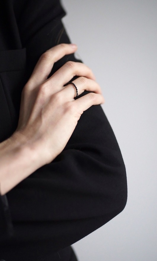 pierścionki elastyczne Pierścionek z kamienia naturalnego onyks -  EGYPT AT NIGHT