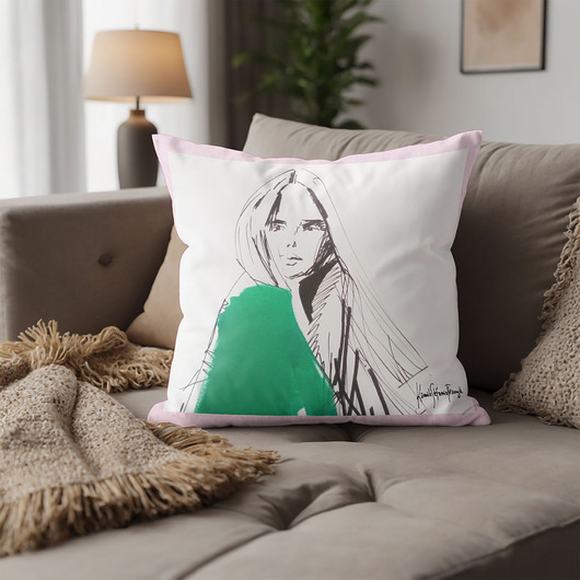poduszki z grafiką Poduszka dekoracyjna  autorska 40x40 obraz  Kamila Stefania Tkaczyk