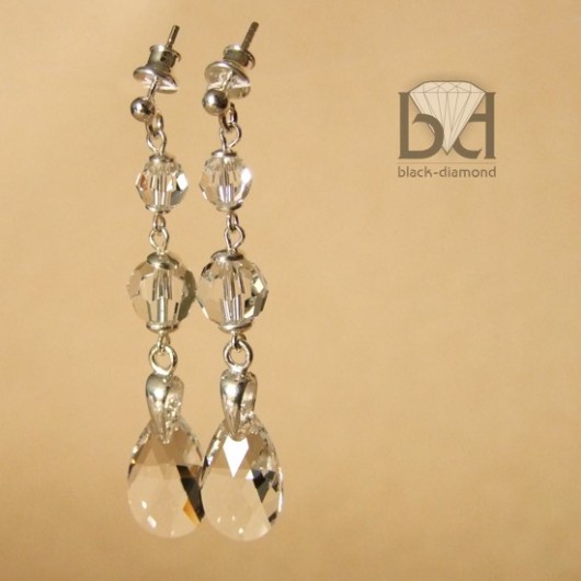 Krystaliczne kryształ Swarovski Black Diamond