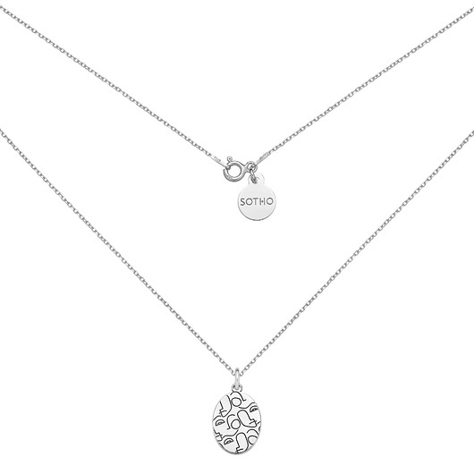 srebrne naszyjniki Srebrny medalion Art N3