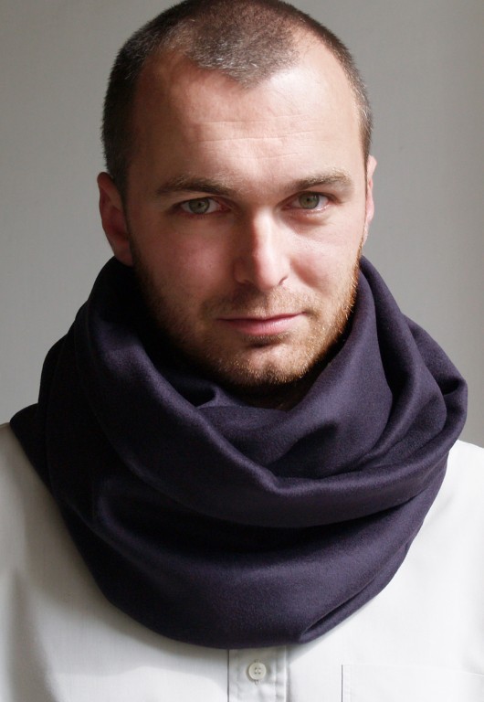 Szal Tuba 100% Wełna - Śliwka mmhm
