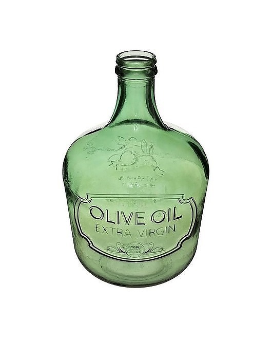 wazony Wazon Szklany z Recyklingu Olive Oil Zielony 42 cm