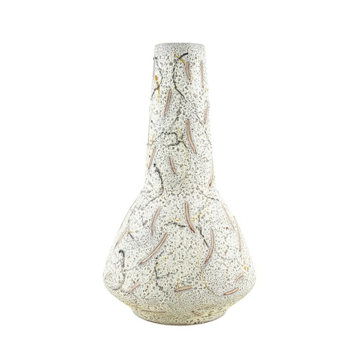 wazony Wazon ceramiczny studio pottery z organiczną fakturą szkliwa, Dania, lata 70.