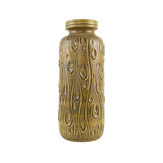 wazony Wazon ceramiczny West Germany z reliefową dekoracją, lata 70.