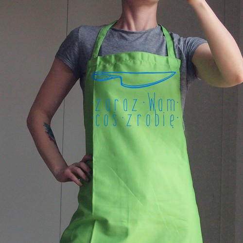 Zaraz Wam coś zrobię Fartuch zielony ONE MUG A DAY