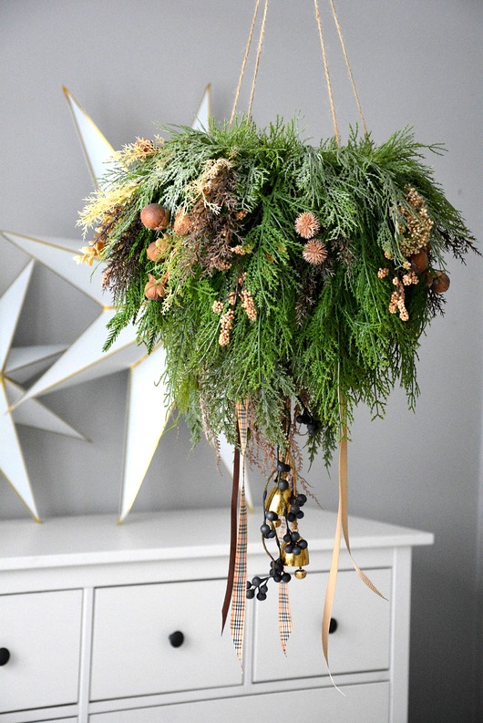 wianki bożonarodzeniowe Wianek wiszący
