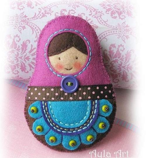 Matrioszka w stylu folk :) AylaArt