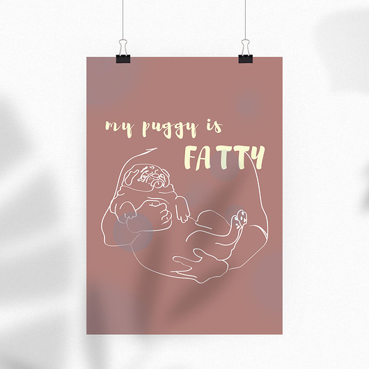 Plakat - My puggy PADE SPACE