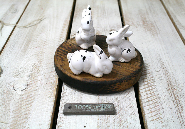 3 króliczki  ceramiczne Studio Mini Forma