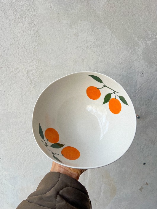 miski i misy Misa porcelanowa z pomarańczami duża LA LUZ