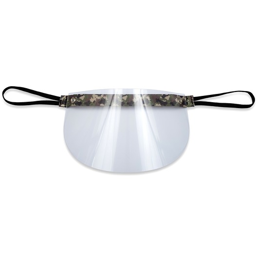 Mini przyłbica dziecięca, wzór Camo woodland Nuff