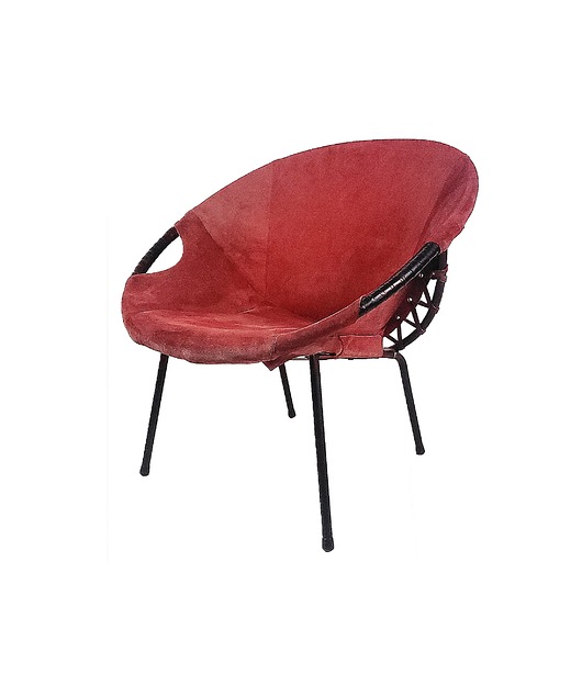 fotele Fotel Balloon , proj. L.Erzeugnis dla Lusch & Co ,Niemcy lata 60.