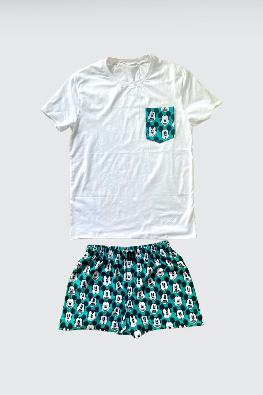 moda - inne Piżama Unisex bawełniana a myszką mickey