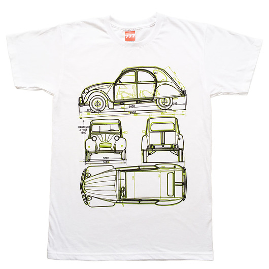 t-shirty męskie Koszulka CITROEN 2CV GREEN tshirt