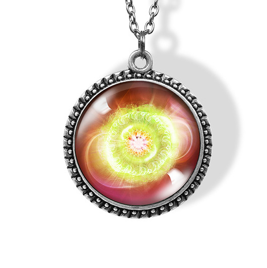 wisiory Medalion, talizman - Czakra serca - duży