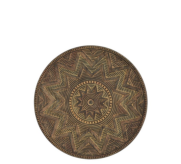 Taca dekoracyjna, patera Star, boho, glina, 50 cm Home Design