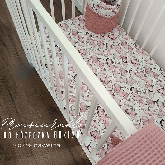 akcesoria do łóżeczek Prześcieradło bawełniane do łóżeczka 120x60 cm  wzory  kolory